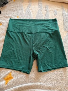 Target Forest Green High-Waist Bike Shorts